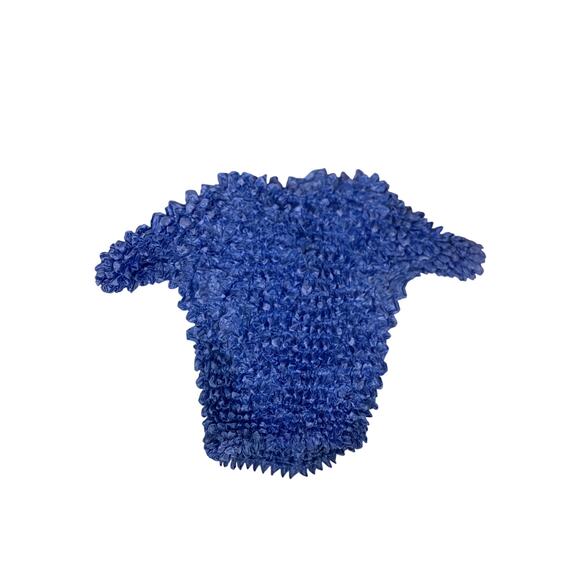 90s Vintage Blue Stretchy Magic Top One Size Retro 1990s Shirt - Picture 2 of 3